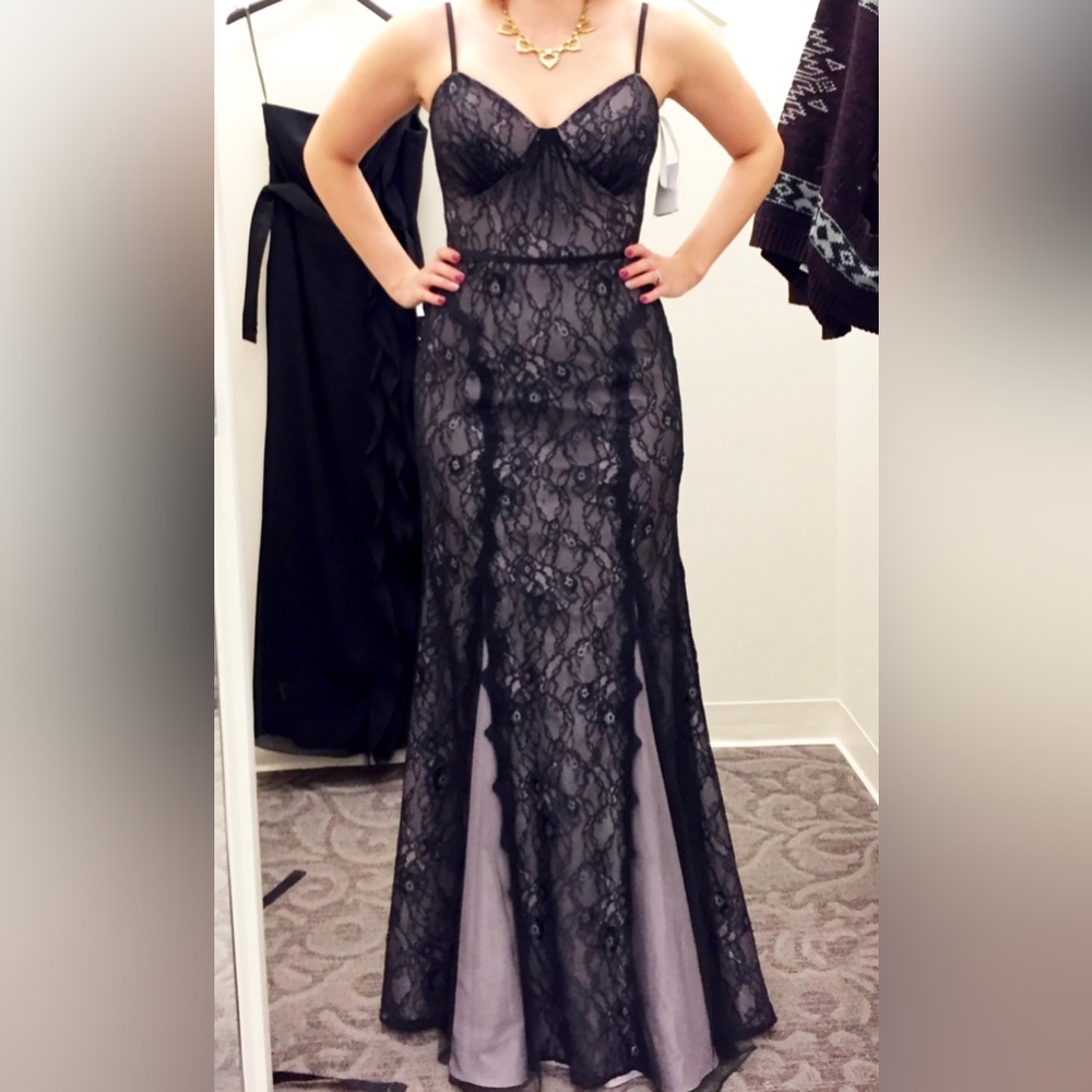 Never worn with tags - beautiful Zac Posen black lace cocktail dress - size 8